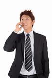 Young entrepreneur talking on phone