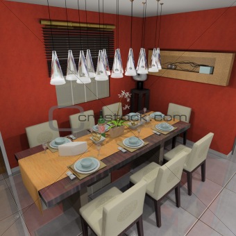 Luxury dinner room