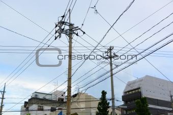 power line in Japan