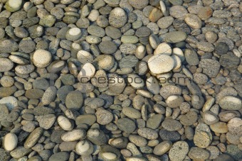 peeble stones with water