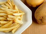 french fries with potato