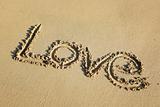 love write on sand