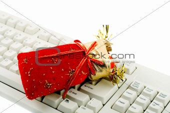 christmas gift with pc keyboard