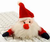 Santa hat and keyboard