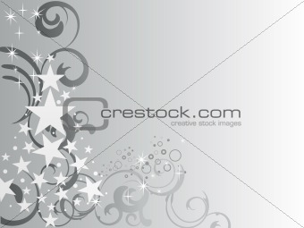 silver christmas card