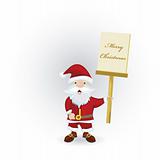 Santa with sign