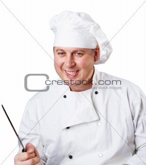 cook with a knife
