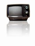 Retro TV with Reflection