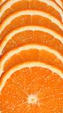 fresh tasty slices of orange background