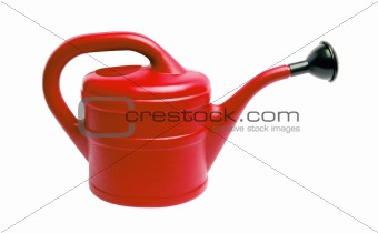 Watering can isolated on white