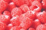 Fresh tasty raspberries background