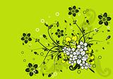 Floral abstract background, vector