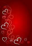 Valentine heart background