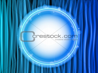 Abstract Blue Lines Background with White Circle
