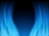 Blue Fire Flames. Color and forms are editable.
