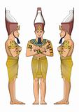 Ancient Egyptian nobility vector