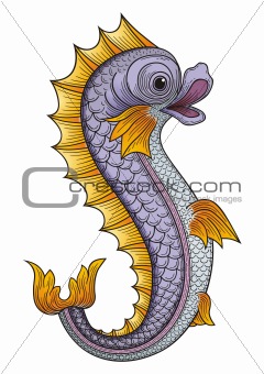 Heraldic fish vector