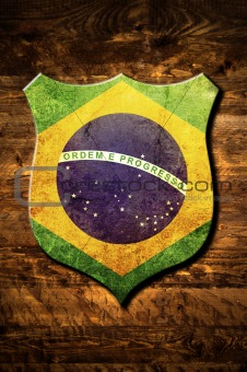 Metal Brazil shield