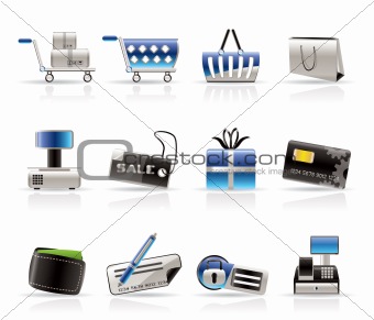 Online Shop Icons Vector Icon Set