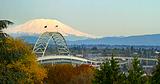 Fremont Bridge Portland Oregon Panorama