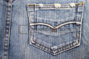 pocket blue jean