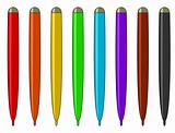 Set of multicoloured felt-tip pens
