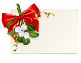 Christmas card with decoration