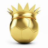 gold soccer ball crown