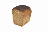 Rye bread isolated on white