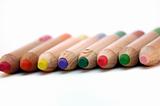 colored wooden pencils