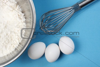 eggs and whisk 