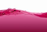 Pink liquid wave