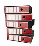 stack of papers documents register files office business