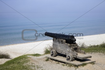 Cannon on the beach