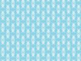 White pattern on a blue background