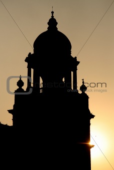Victoria Memorial Silhouette, Calcutta, India