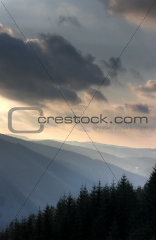 Mountains in morning