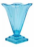Blue Glass Vase isolated