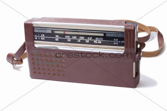 Old Transistor Radio isolated