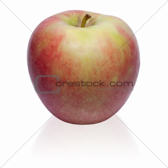 Ripe Red Apple isolated 2