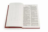 Bible book isolated on the white background