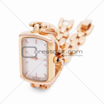 Golden Wristwatches isolated 2