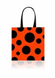 Fashion peas, shopping bag isolated for your design 
