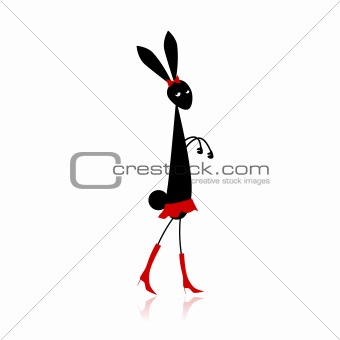 Fashion rabbit for your design