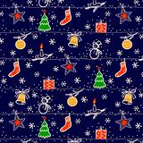 Christmas seamless vector background
