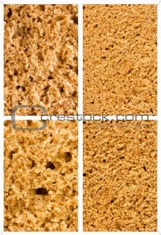 macro of wholemeal bread texture