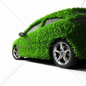 The metaphor of the green eco-friendly car