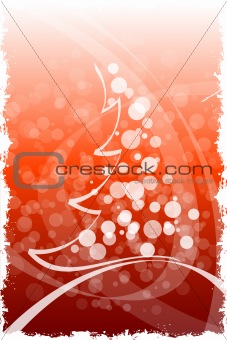 Grunge Winter and Christmas background