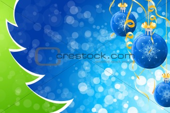 Winter and Christmas background