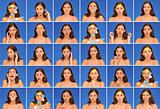 Collection of beautiful woman faces